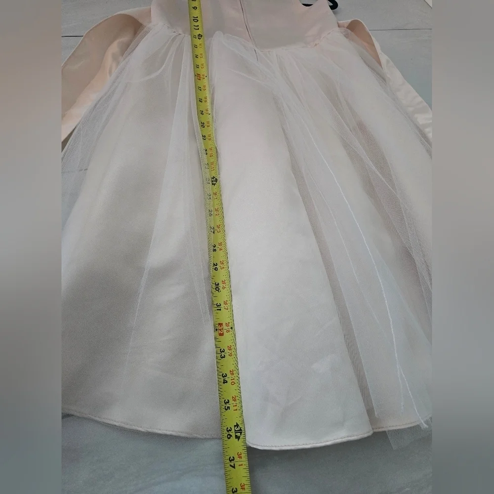 Petite Adele Little Girls Champagne Rhinestone.  Size 11-12